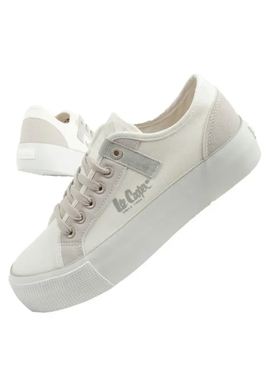 Tenisi cu platforma [LCW-25-31-3479L] - albi