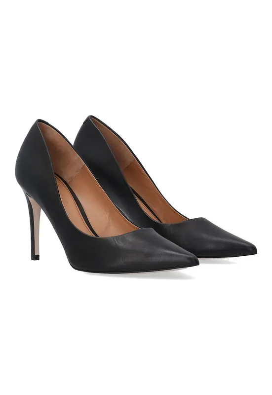 Pantofi stiletto din piele naturala