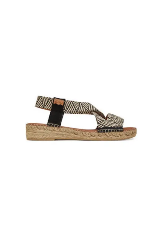 Espadrile dama ELIANA - Textil - Negru