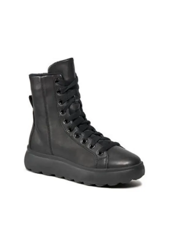 Ghete dama 302893560 - Piele intoarsa - Negru -