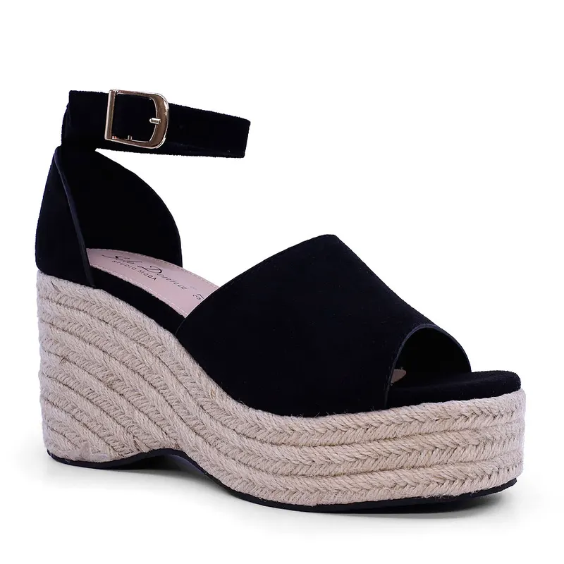 Sandale femei Solo Donna negre cu platformă 1167DS1310VN — imaginea 2