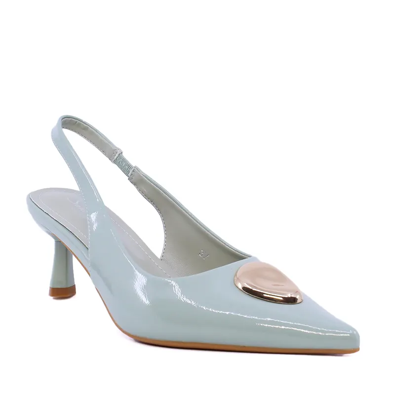 Pantofi slingback femei Solo Donna din lac verde 2541DD1021LV — imaginea 2