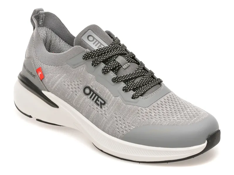Pantofi sport gri, 30359, din material textil