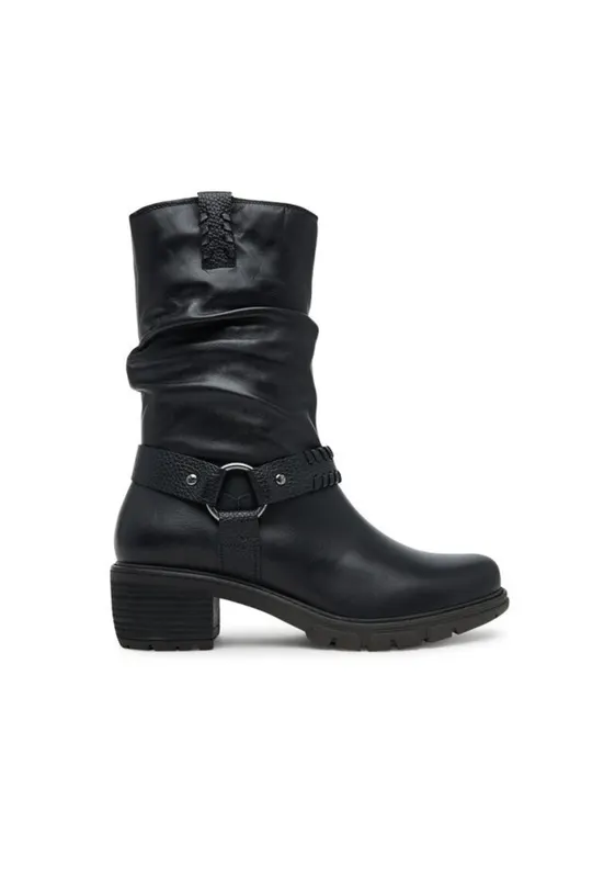 Botine dama - piele naturala - negru - set ghetute