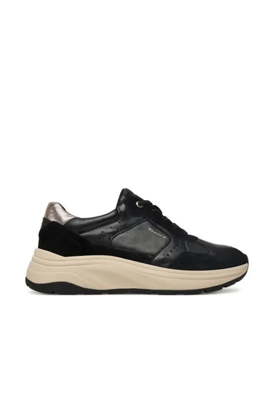 Tenisi de dama - 305247452 - piele naturala - negru