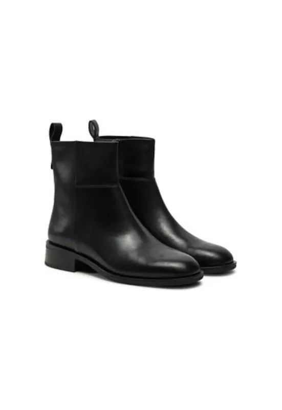 Botine dama 5835-001-20 - Piele naturala - Negru - Negru