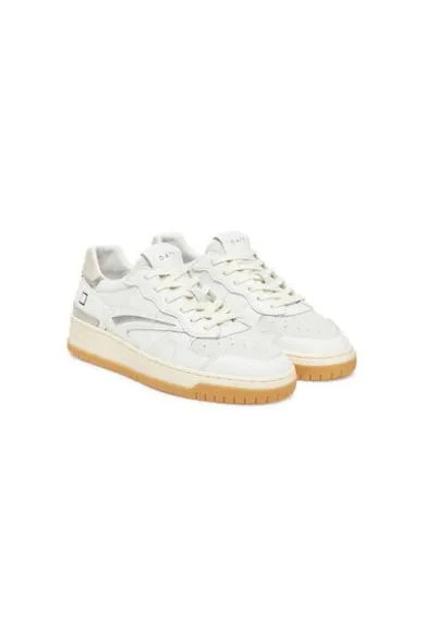 Pantofi sport dama - W421-TP-CA - D A T E - Piele naturala - Alb - Alb