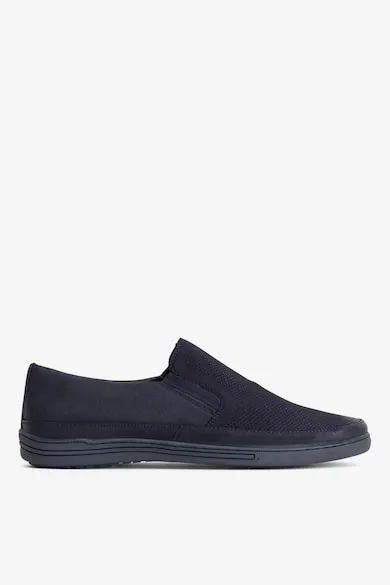 Pantofi barbati 5903698306131 - Piele nabuc - Albastru - Albastru