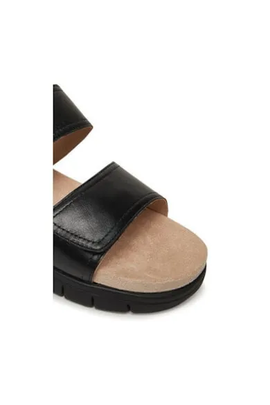 Slapi dama - 9-27203-44 - Piele naturala - Negru