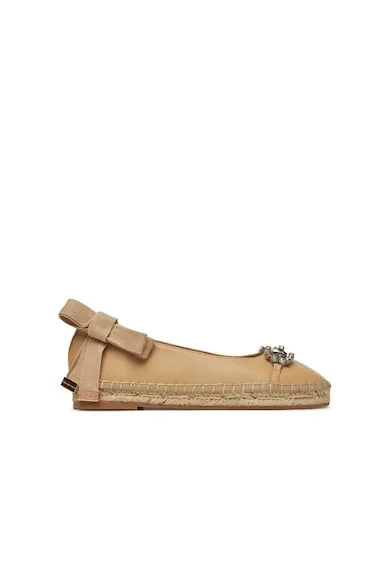 Espadrile dama V250250 - Piele naturala - Bej