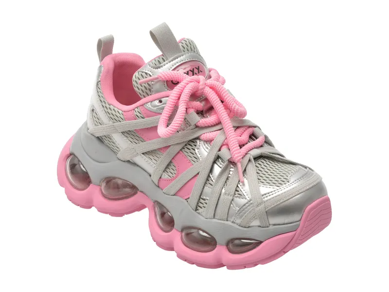Pantofi sport gri, 77710, din material textil