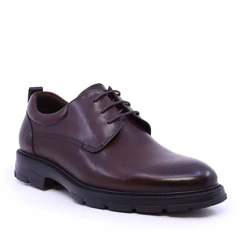 Pantofi derby bărbați Enzo Bertini maro din piele 1650BP3182TDM — imaginea 2