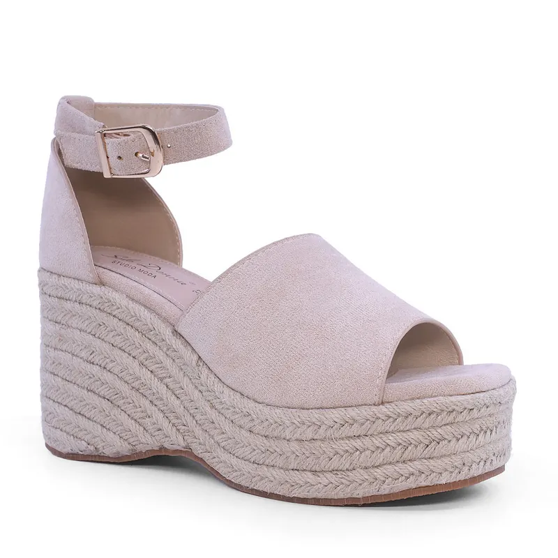 Sandale femei Solo Donna bej cu platformă 1167DS1310VBE — imaginea 2