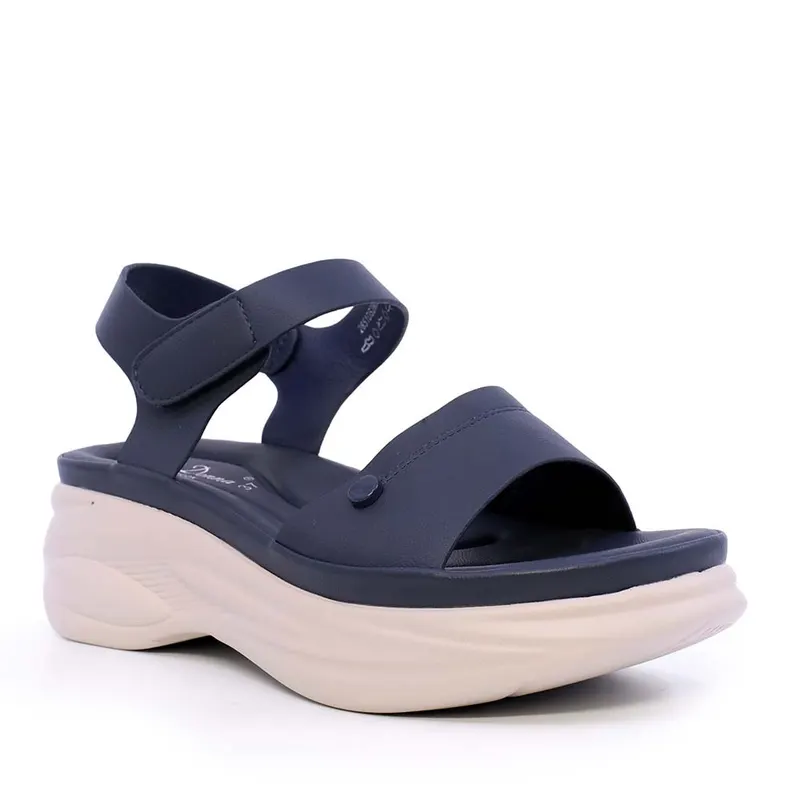 Sandale femei Solo Donna bleumarin cu talpă înălțată 2851DS2869BL — imaginea 2