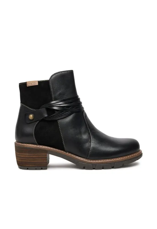 Botine dama - piele naturala - negru
