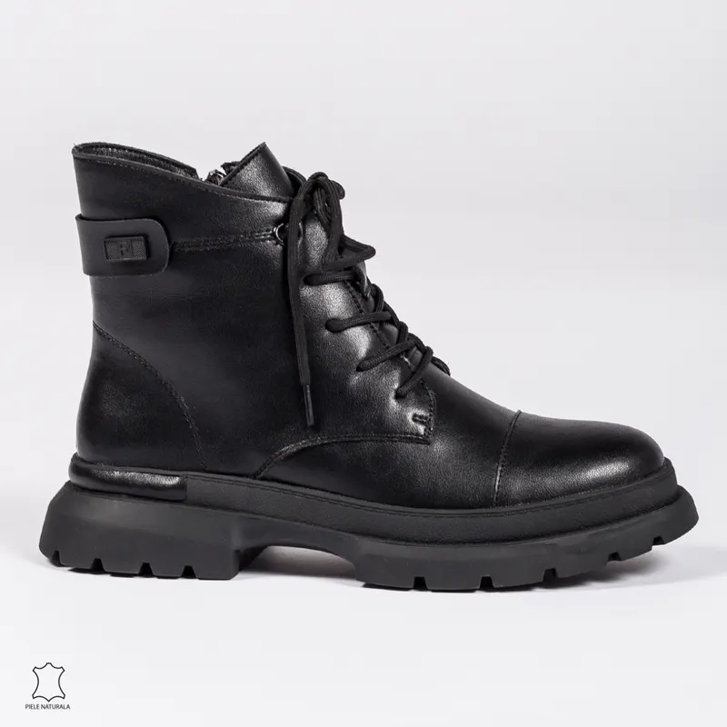 Ghete dama din Piele Naturala CRL0617 Negre