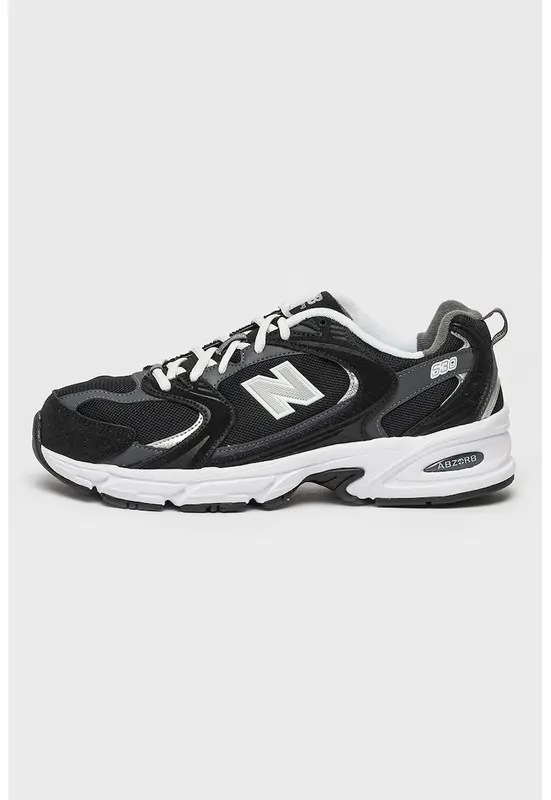 Pantofi sport cu detalii contrastante 530 - Alb/Negru