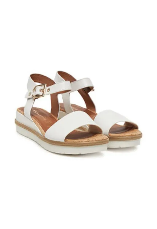 Sandale de dama - 304922718 - piele naturala - alb