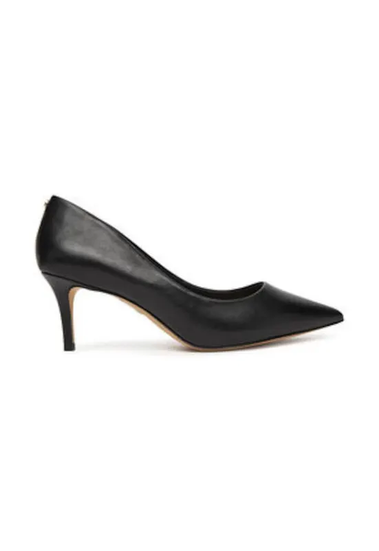 Pantofi dama - toc inalt - piele naturala - negru