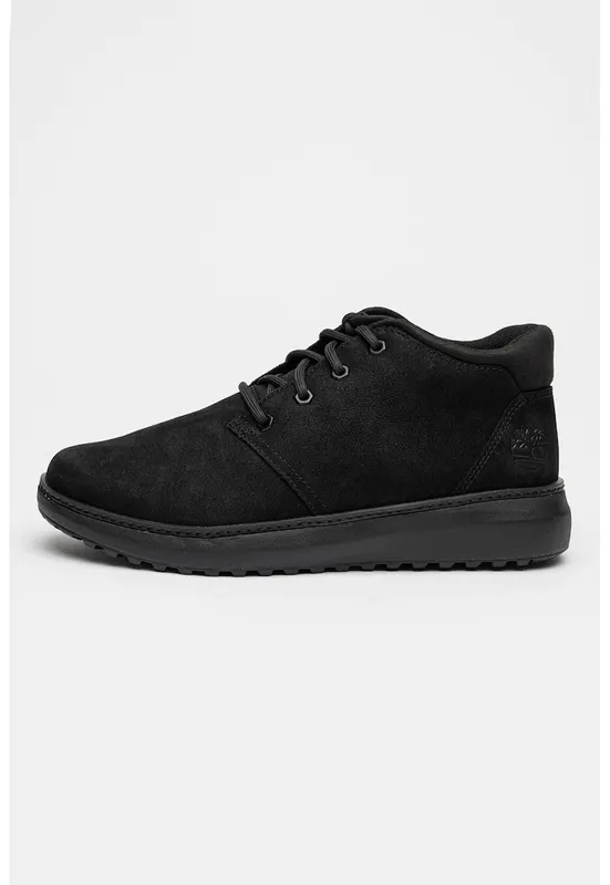 Pantofi sport de piele nabuc Hudson Road - Negru