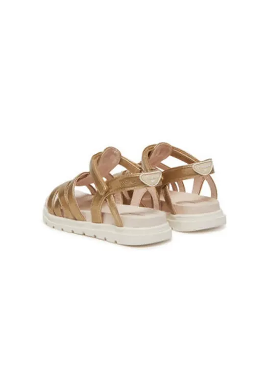 Sandale dama - 45633 - Piele ecologica - 47945 - Auriu