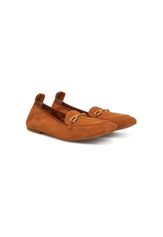 Mocasini dama BAIRON_KS - Piele naturala - Portocaliu - Portocaliu
