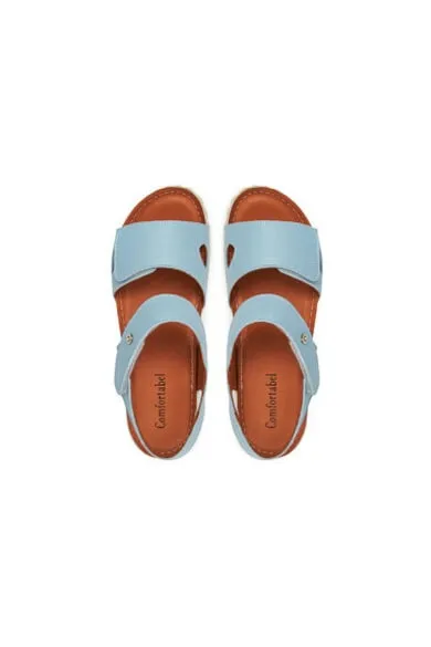 Sandale dama - 710206-55 - Piele naturala - Albastru deschis