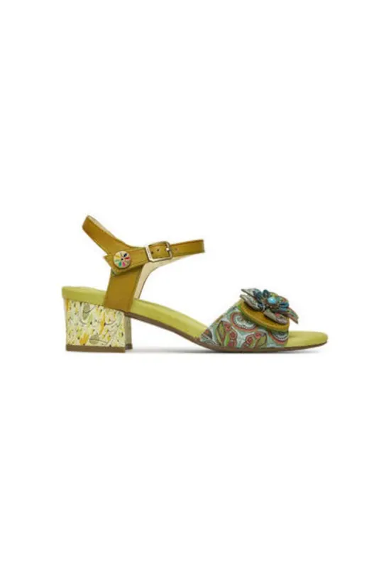 Sandale dama - HUCBIO 42 - Piele naturala - Kaki - Kaki