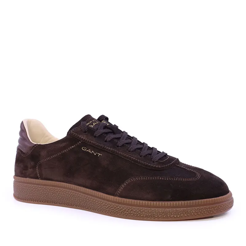 Sneakers bărbați Gant Cuzmo maro din piele întoarsă 1740BP633008VM — imaginea 2