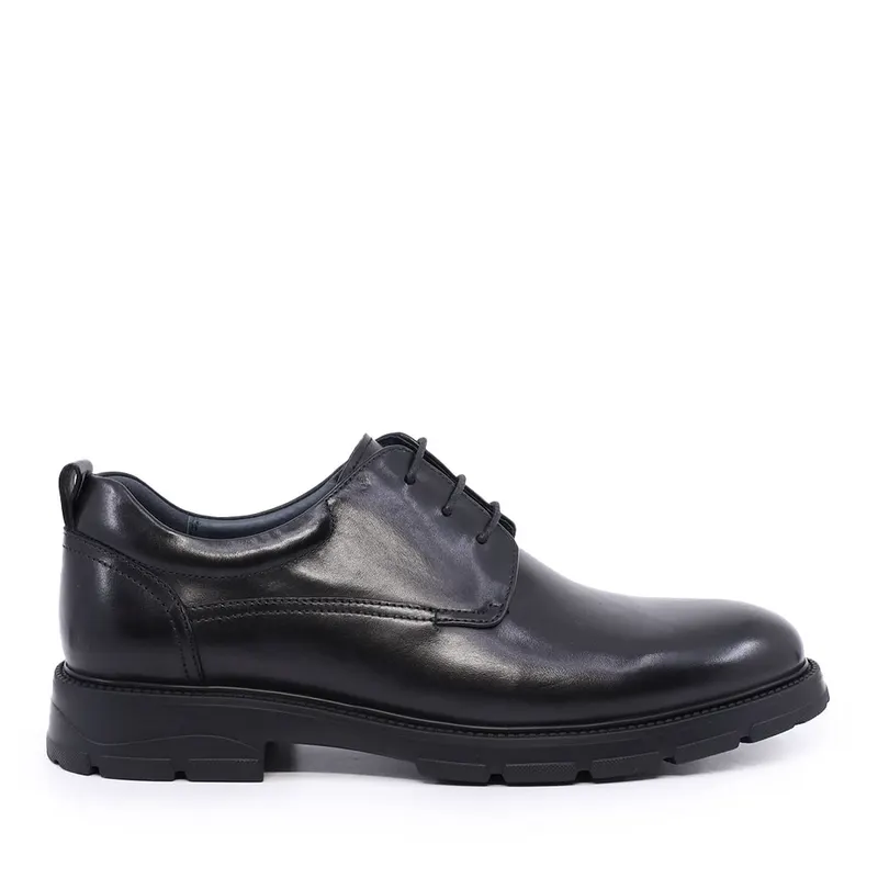 Pantofi derby bărbați Enzo Bertini negri din piele 1650BP3182N