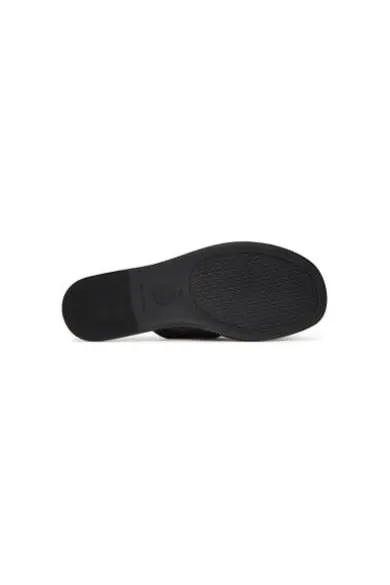 Slapi dama - 1-27130-44 - Piele naturala - Negru