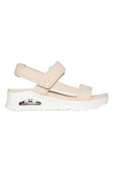 Sandale wedge cu velcro Summer Stand2 - Bej deschis