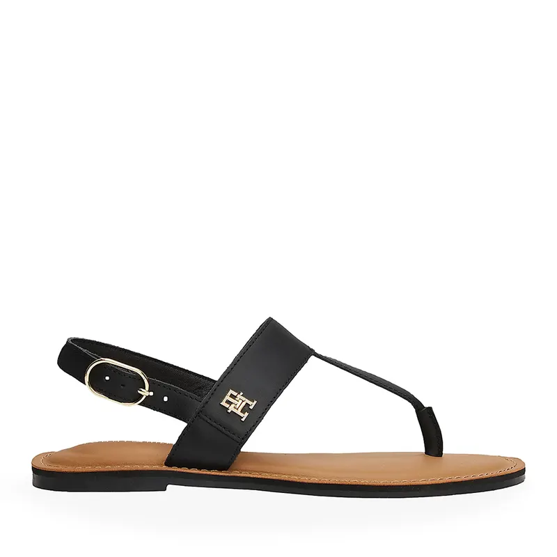 Sandale femei Tommy Hilfiger negre din piele 3419DS8505N