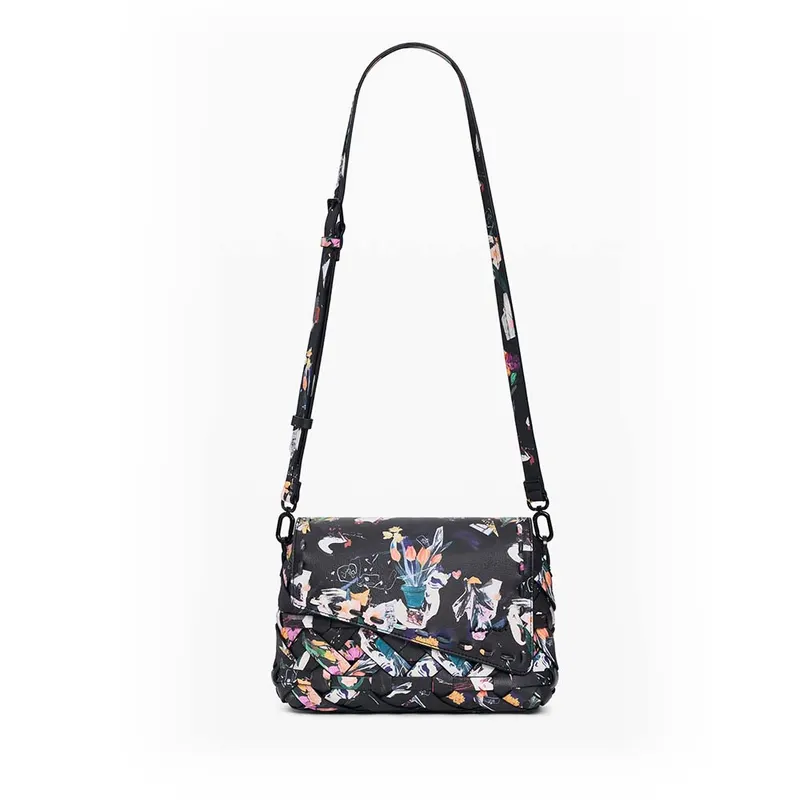 Poșetă crossbody femei DESIGUAL neagră 2181POSSSAXPB0N