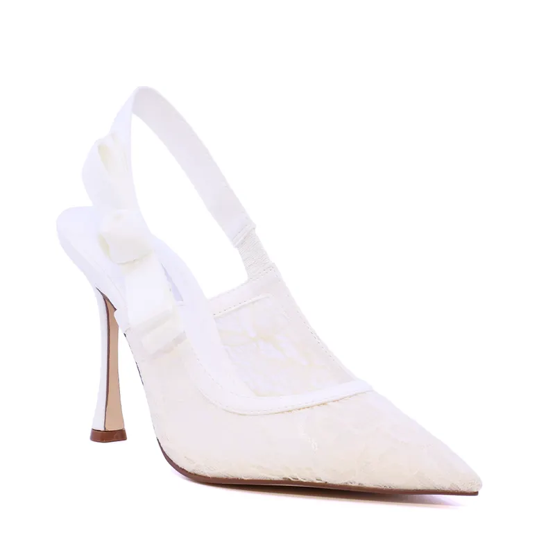 Pantofi stiletto slingback femei Steve Madden Brylie albi 1462dpbrylie-la — imaginea 2