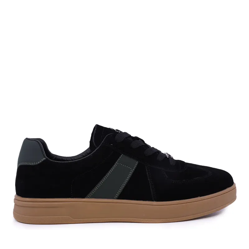 Sneakers bărbați Luca di Gioia negri din piele întoarsă 3912BP939VN