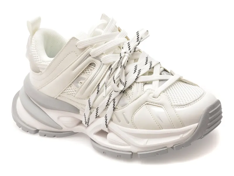 Pantofi sport GRYXX albi, 351210, din material textil