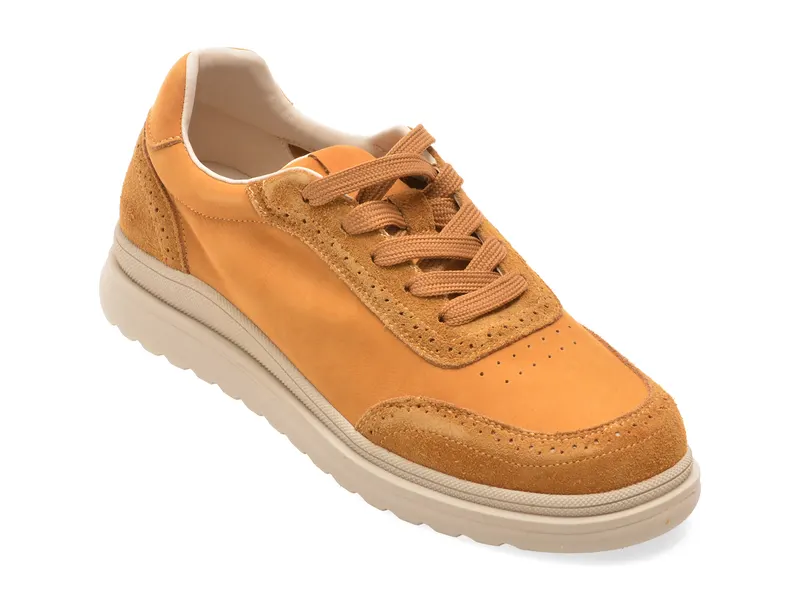 Pantofi sport FLAVIA PASSINI galbeni, 9622, din piele naturala