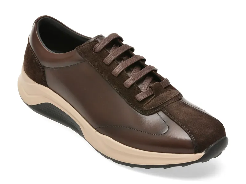 Pantofi sport EPICA maro, D0066, din piele naturala