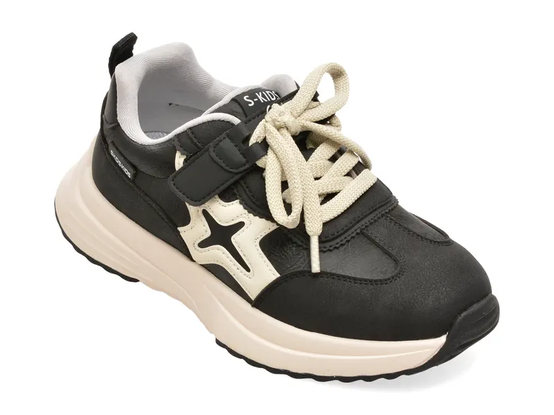 Pantofi sport SELECTION KIDS negri, 61088, din piele ecologica