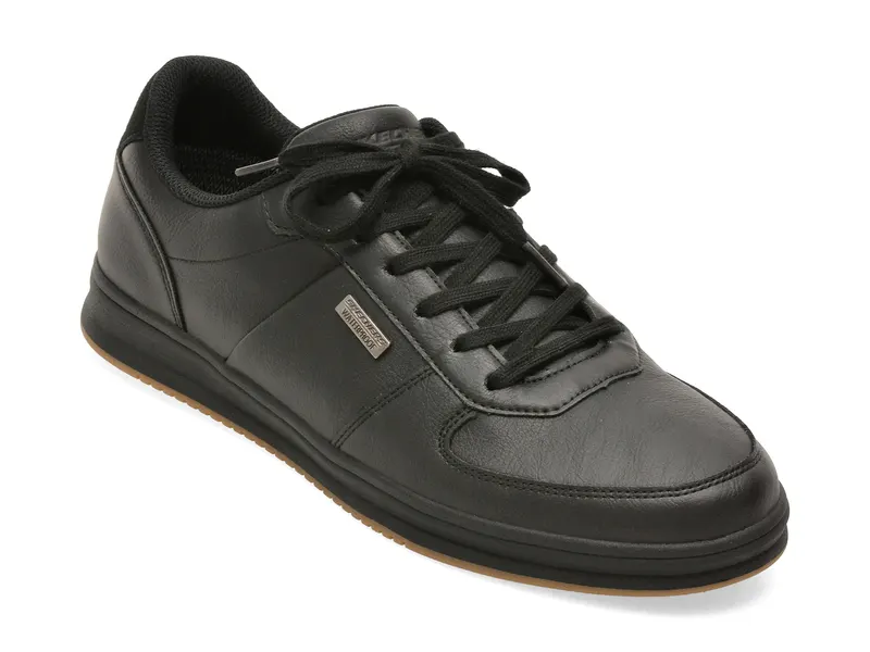 Pantofi sport SKECHERS negri, PALMIRO, din piele ecologica