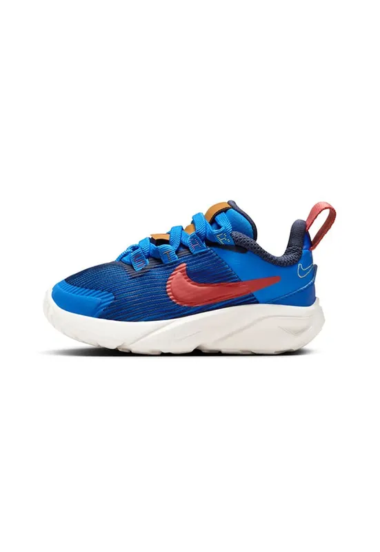 Pantofi sport cu garnituri din material sintetic - pentru alergare - Portocaliu mandarina/Albastru