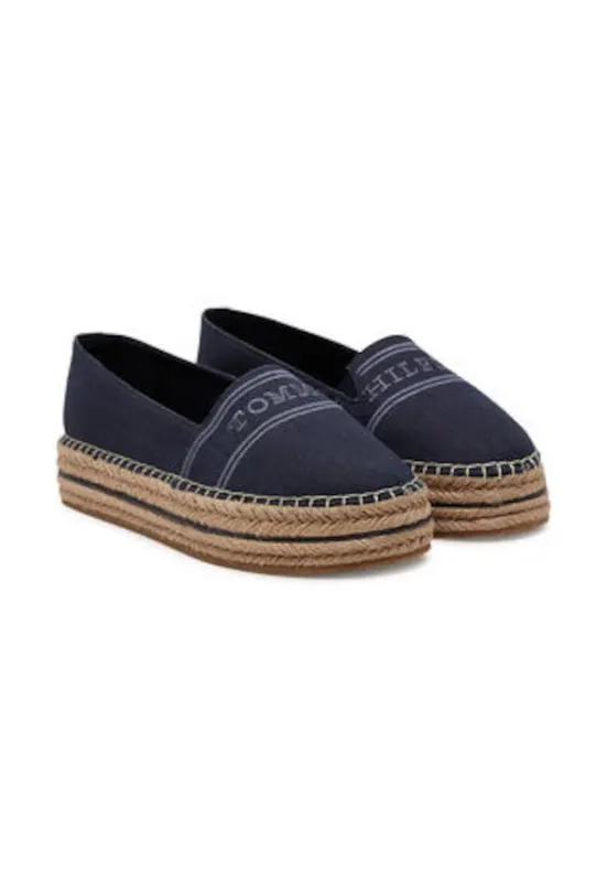 Espadrile pentru dama - textil - bleumarin -