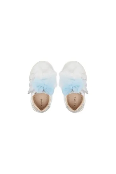 Adidasi fete 41618 - Piele naturala - Alb