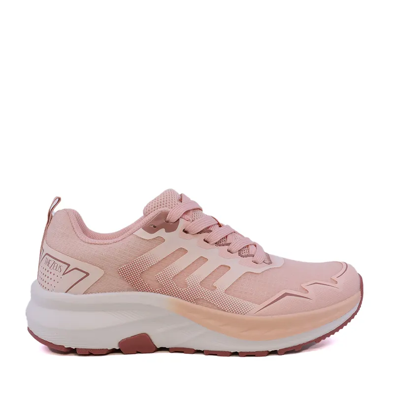 Sneakers ușori femei Thezeus roz din textil 3761DPS25627RO