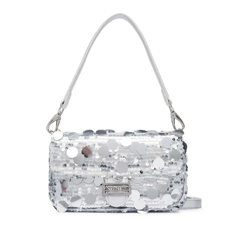 Poșetă crossbody femei Valentino Sleet argintie 1952POSSVBSA6R09AG