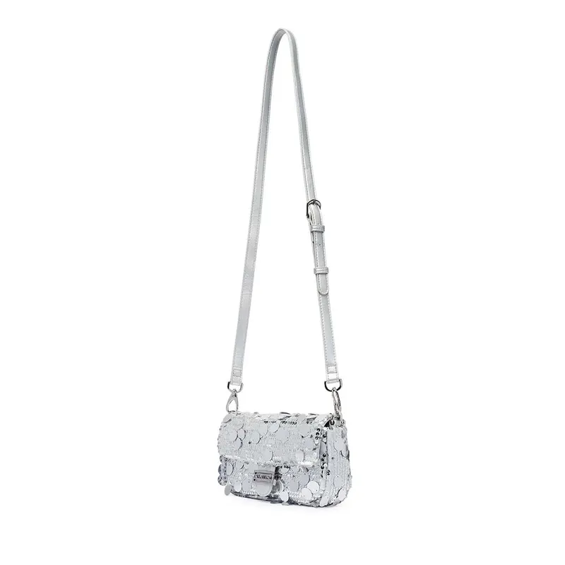 Poșetă crossbody femei Valentino Sleet argintie 1952POSSVBSA6R09AG — imaginea 2