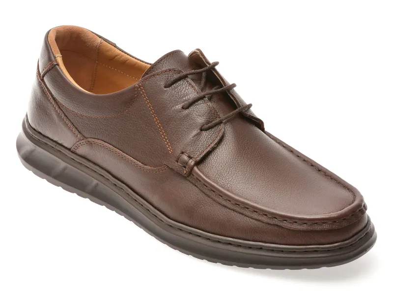 Mocasini SHOWMAN maro, SH4102, din piele naturala