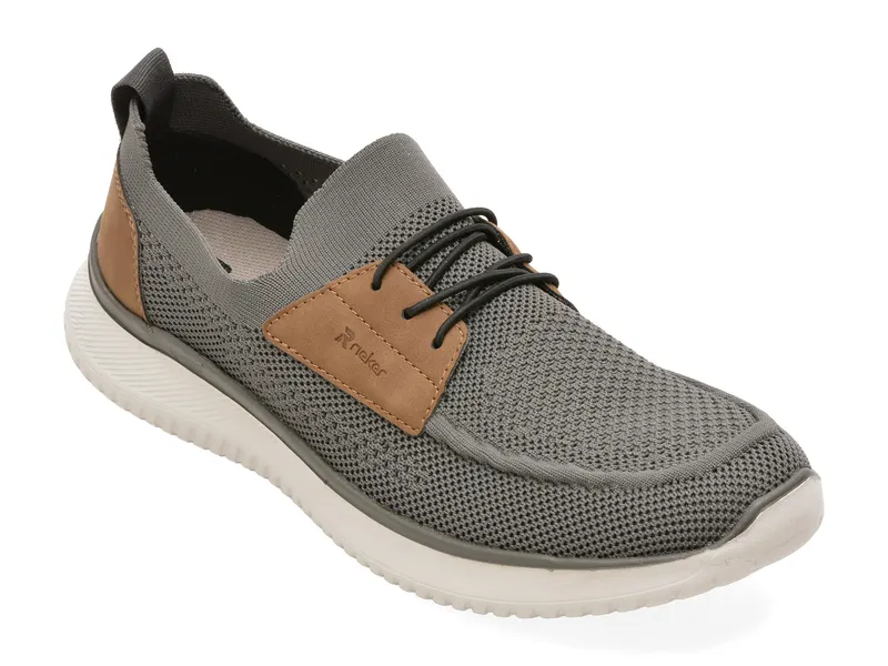Pantofi sport RIEKER gri, B9656, din material textil