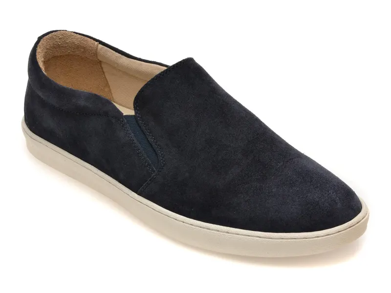 Pantofi RELAX bleumarin, 7203, din piele intoarsa